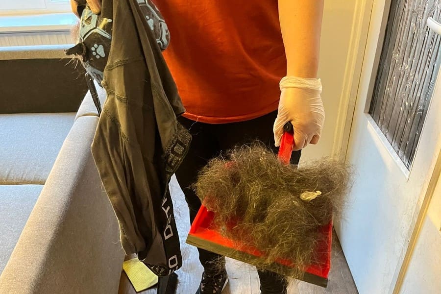 performing deep cleaning service