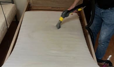 mattress cleaning before & after